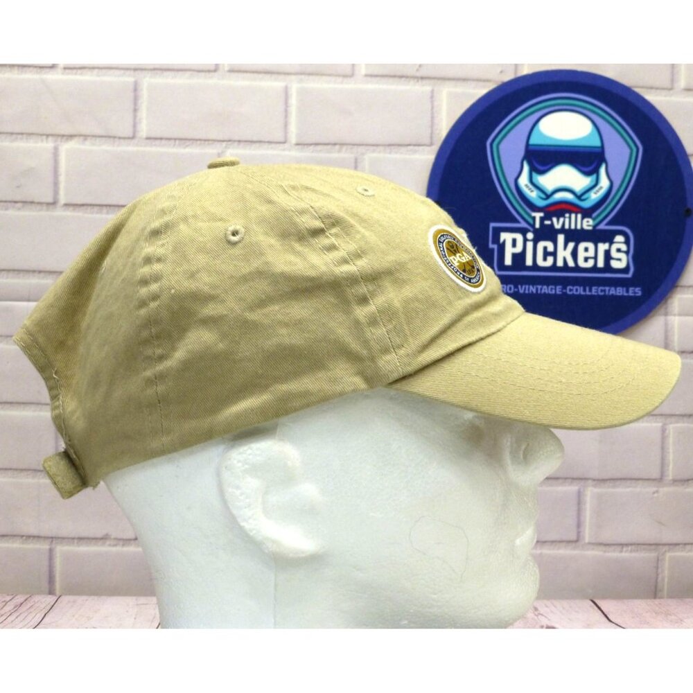 PGA Khaki Adjustable Golf Hat By Imperial Sports With Embroidered Logo - Picture 3 of 8